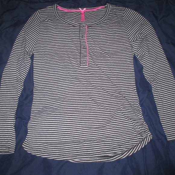 Gray and Black Stripped Shirt - Picture 1 of 2